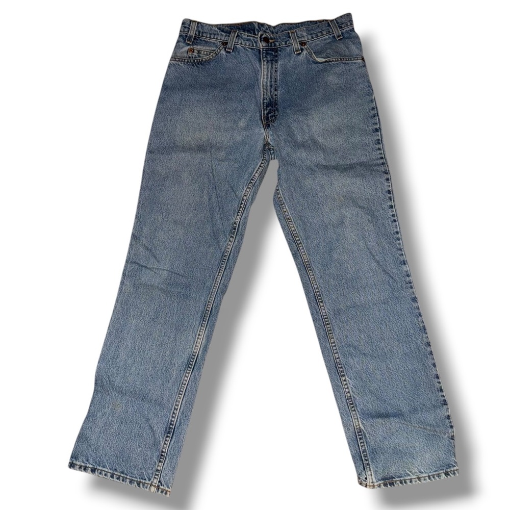 Vintage Levi's 518 Relaxed rare orange tab jeans 34/32